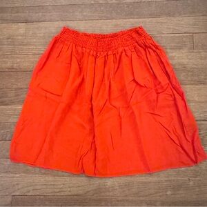 Massimo coral knee length elastic waist a-line skirt size small S
 b8